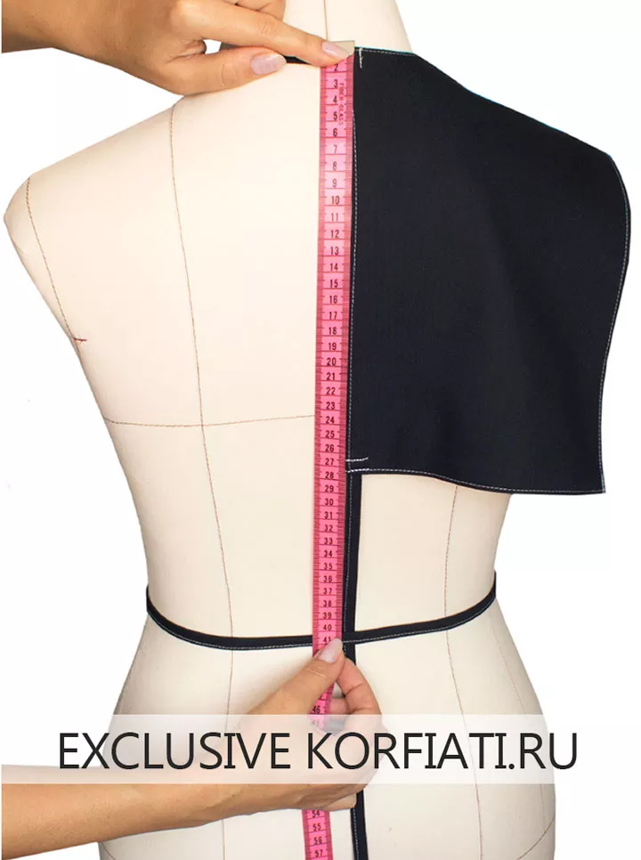 Back waist length measurements
