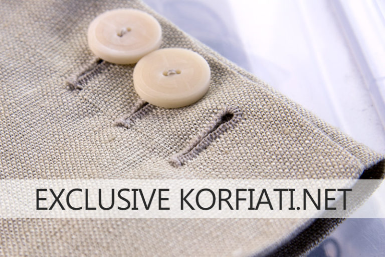Making a buttonhole by hand tutorial of Korfiati sewing school