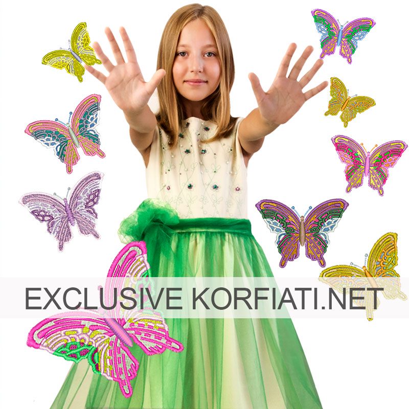 butterfly embroidery design collection download free