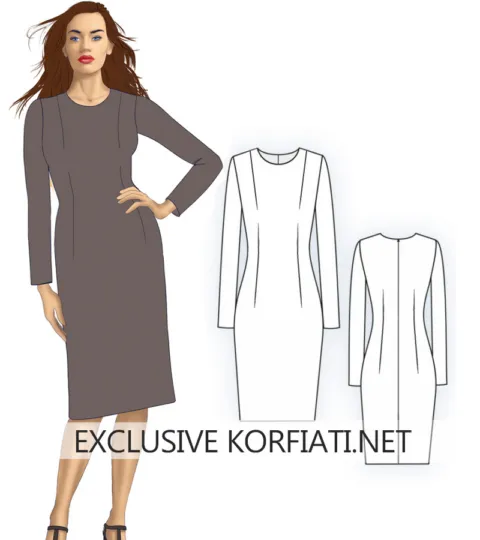 Basic dress with darts