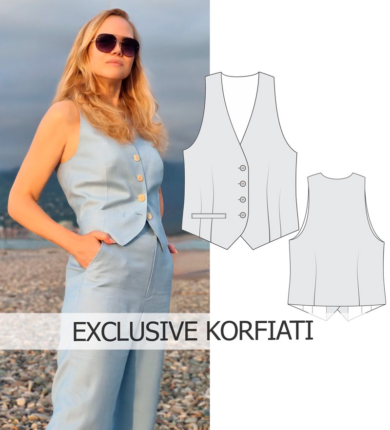 The hottest trend of the season! The single-breasted linen waistcoat photo