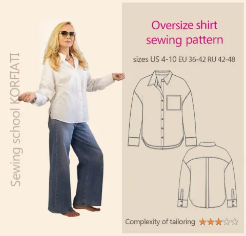Oversize Shirt Pattern