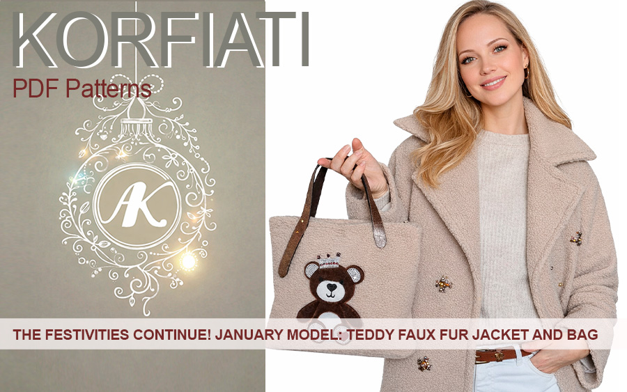 Pattern for a Teddy Faux Fur Jacket and Bag (Anastasia Korfiati Sewing School) Soon! Pattern for a Teddy Faux Fur Jacket and Bag (Anastasia Korfiati Sewing School)