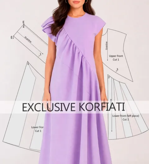 Loose-fit dress pattern