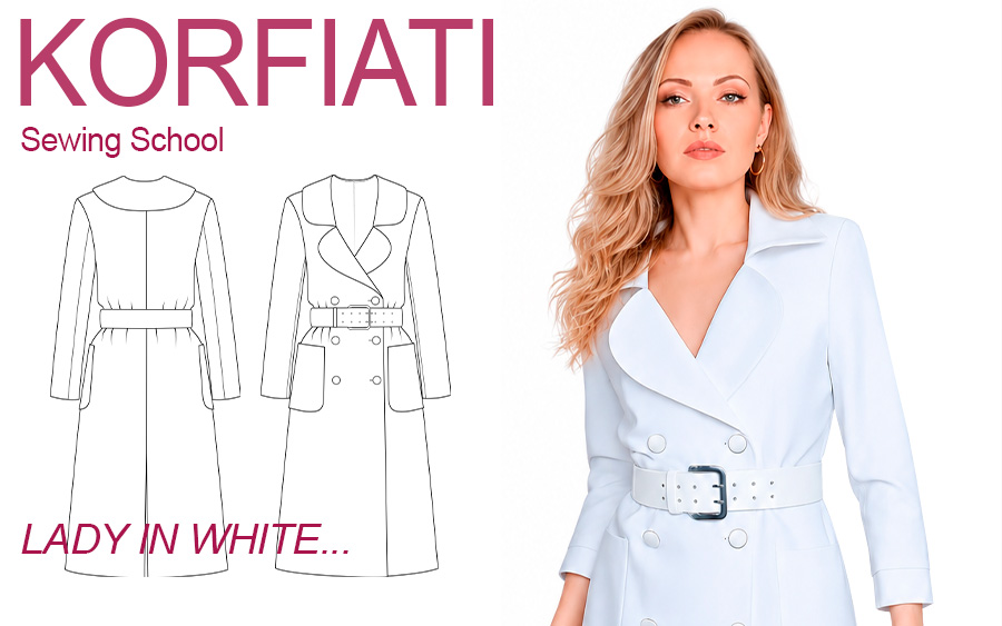 New Pattern - Coatdress from Korfiati Sewing School