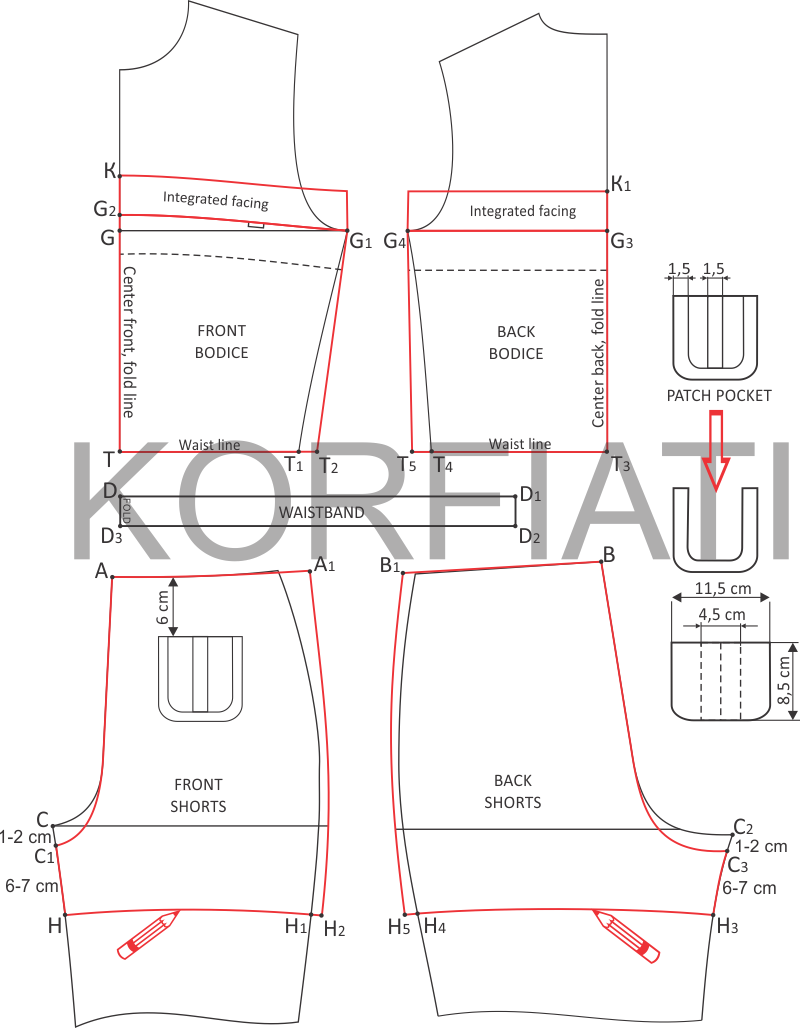 Beach Jumpsuit Pattern Drafting Beach Jersey Jumpsuit Pattern Drafting