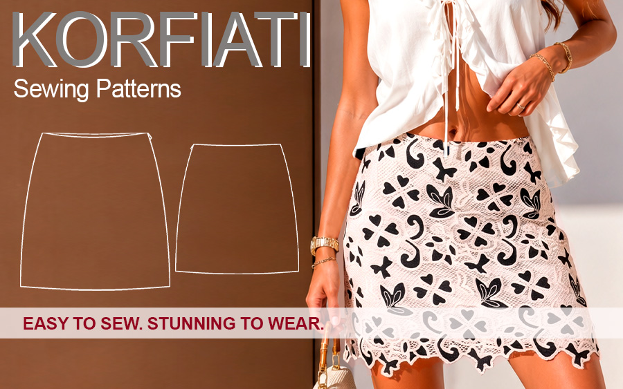 Free Low-Rise Mini Skirt Pattern - Korfiati Sewing School