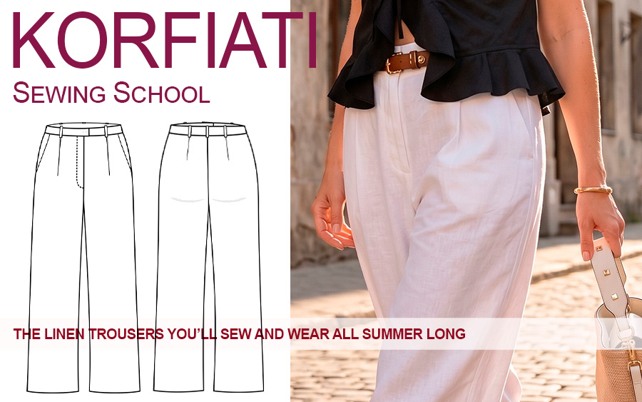 Long Linen Trousers Sewing Pattern