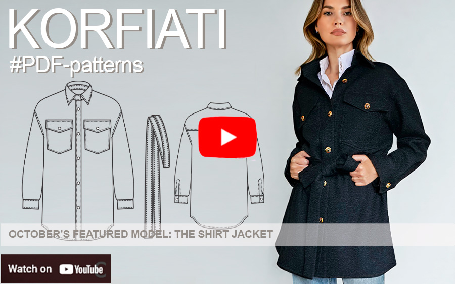 Shirt Jacket Sewing Pattern Shirt Jacket Sewing Pattern Korfiati
