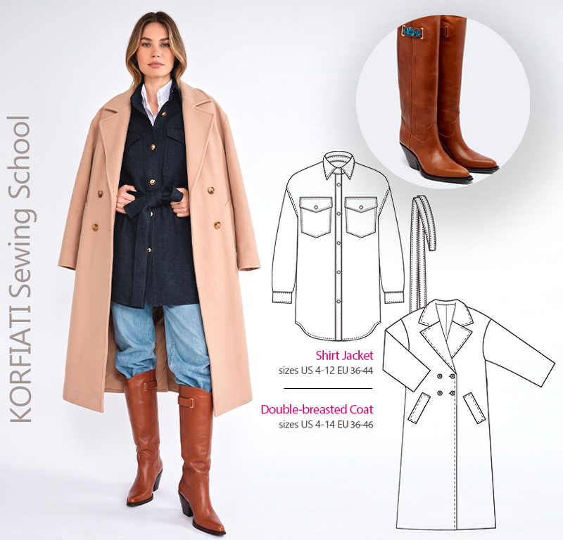 Creating a stylish look with a double-breasted coat Creating a stylish look with a double-breasted coat - Korfiati Sewing School
