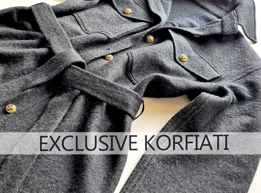 Shirt jacket details: relaxed straight silhouette with a soft waist belt Shirt jacket details: relaxed straight silhouette with a soft waist belt - Korfiati Sewing School